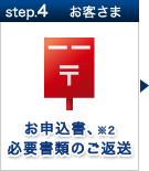 step.4 お客さま／お申込書、※2必要書類のご返送